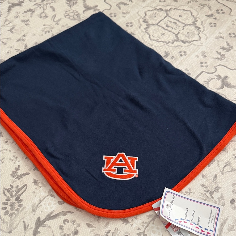 Auburn University Baby Blanket - Navy and Orange